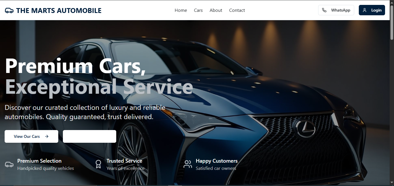 Marts Automobile Website